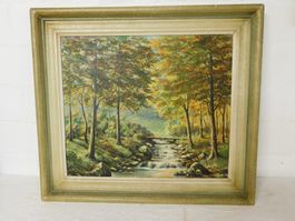 Ölgemälde Herbstlandschaft, signiert, gerahmt