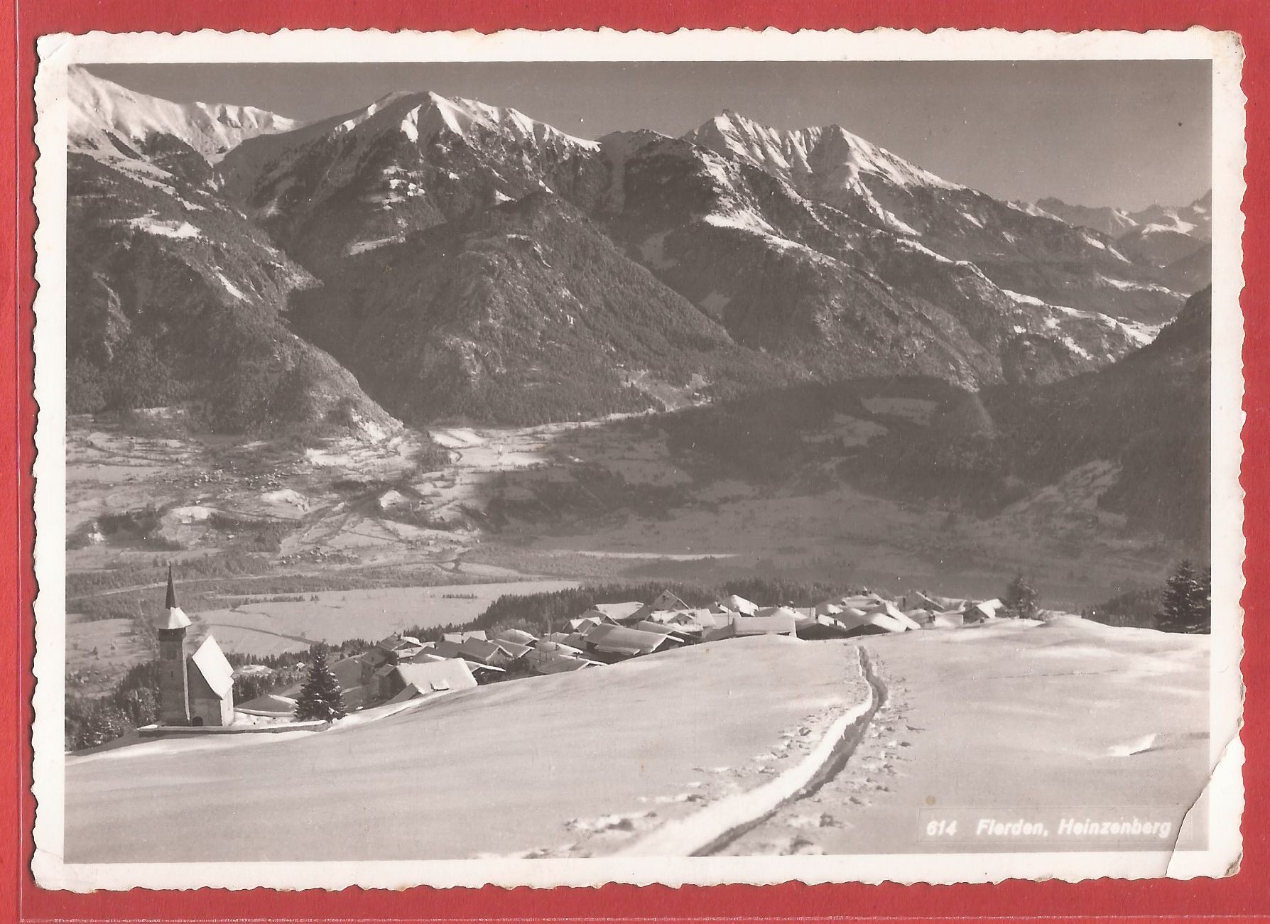 Ansichtskarten: Flerden Heinzenberg - 1945 – Gebraucht aus Fislisbach von Porano
