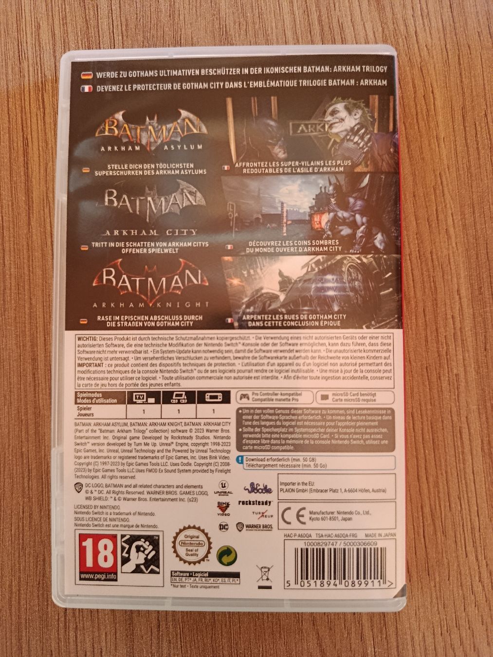 Nintendo Giochi: Batman Arkham Trilogy Nintendo Switch – Usato da Bowil venduto da AlForno 1