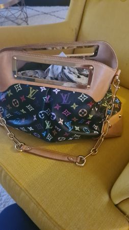 Sac LOUIS VUITTON Judy Monogram couleur + Porte-monnaie