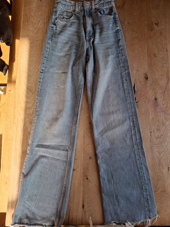 Zara Jeans Wide Leg Gr. 32 Hellblau