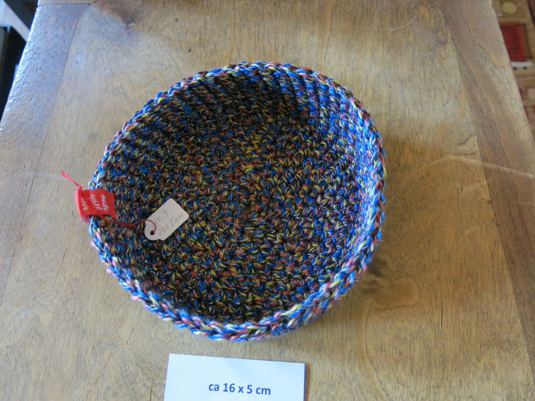 Sonstiges für Haushalt & Wohnen: rundes  Körbchen gehäkelt /ca 16x5cm – Neu (gemäss Beschreibung) aus Schaffhausen von Espressoo7 2