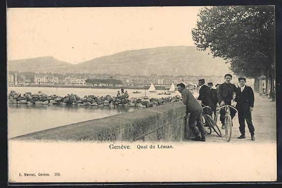 Cartes postales: AK Genève, Quai du Léman – D'occasion à Berlin par bartko-reher
