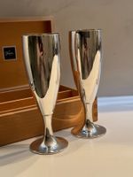 Jezler Champagnerkelch, innen vergoldet 2 Stk. in Holz Box