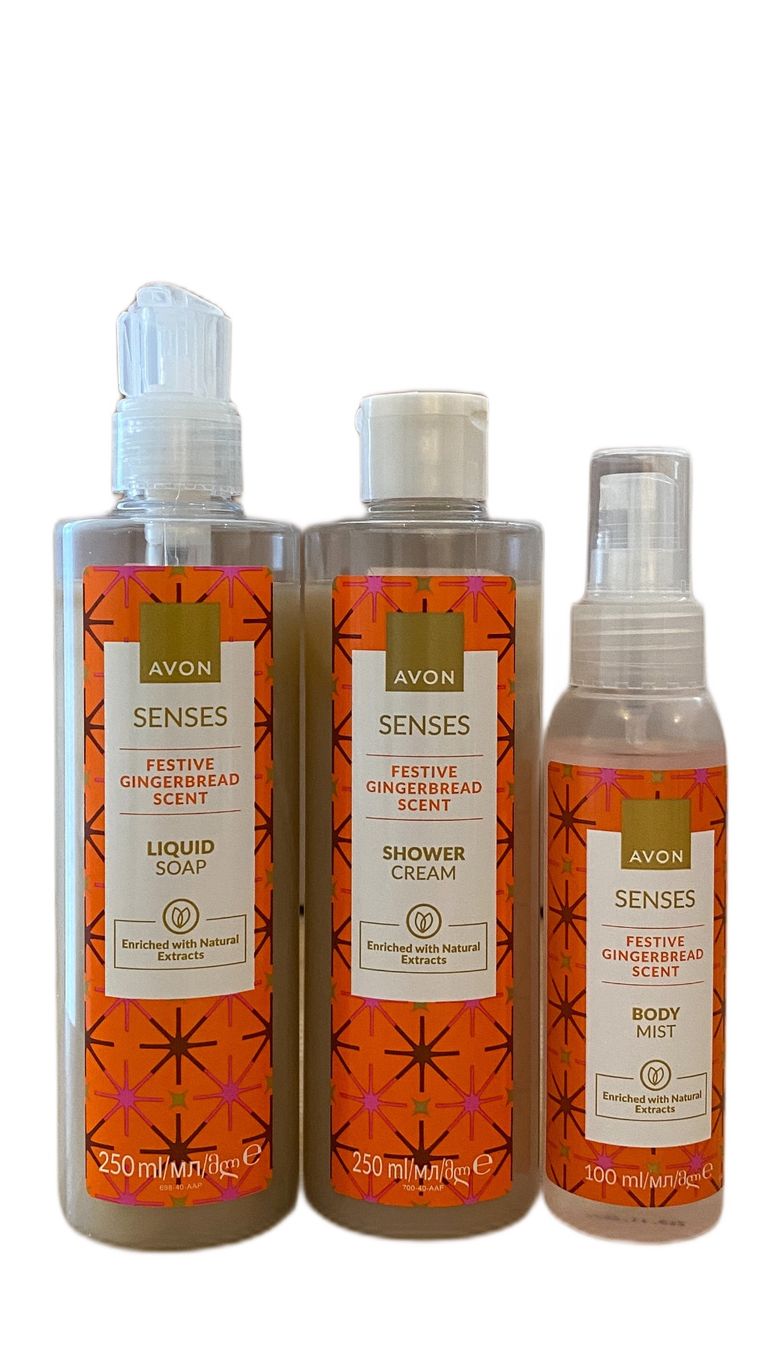 Altro per la cura del corpo: Set Avon Senses Festive Gingerbread – Nuovo e nell'imballaggio originale da St. Gallen venduto da Beautysana