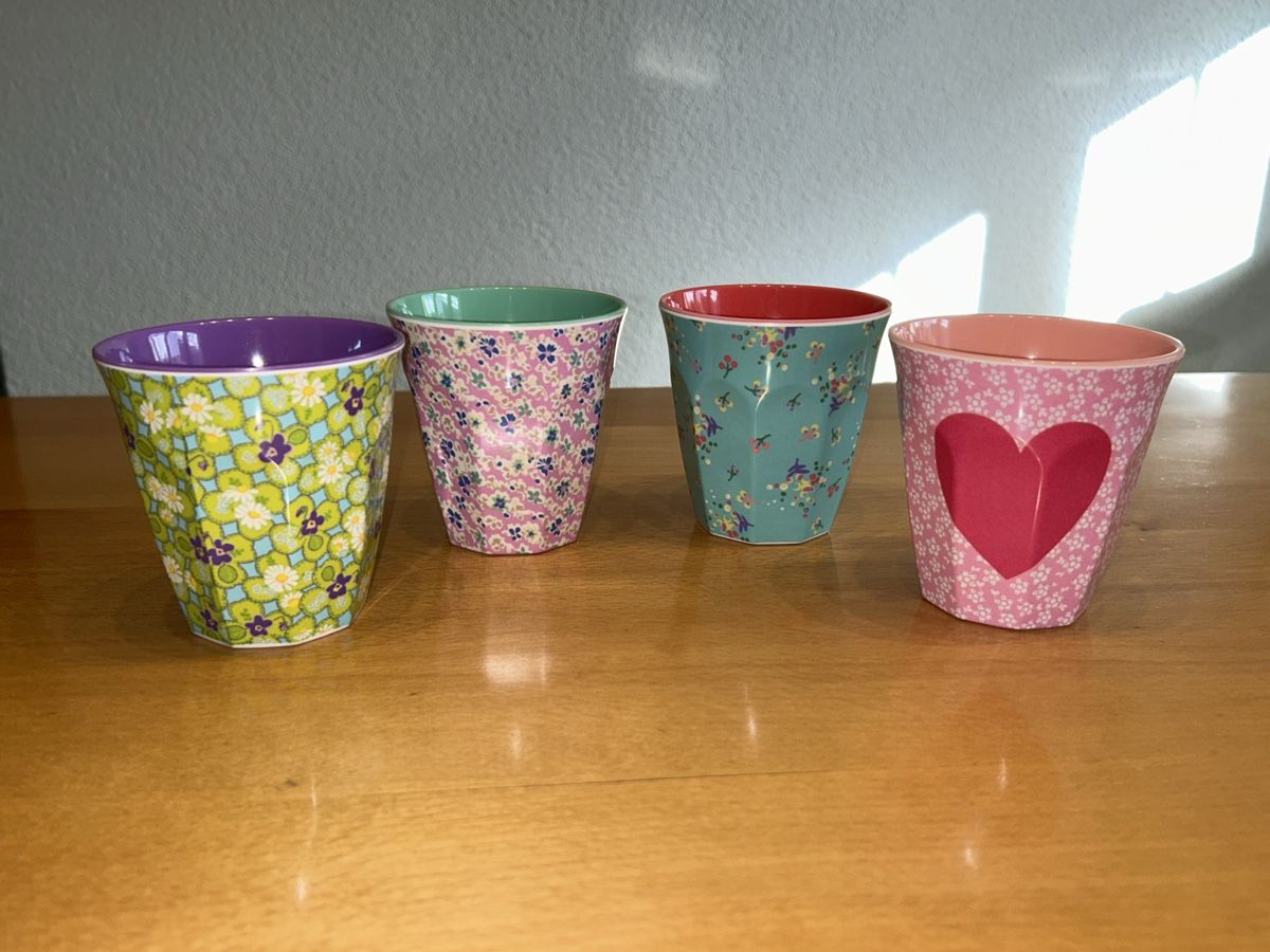 Tazze: 4x Rice- Becher / Trinkbecher – Usato da Dotzigen venduto da rapunzel03