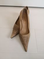 🤩JOSS LEDER-PUMPS-SCHUHE, BEIGE, MADE IN ITALY