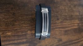 Bracelet Lotus Noir Acier