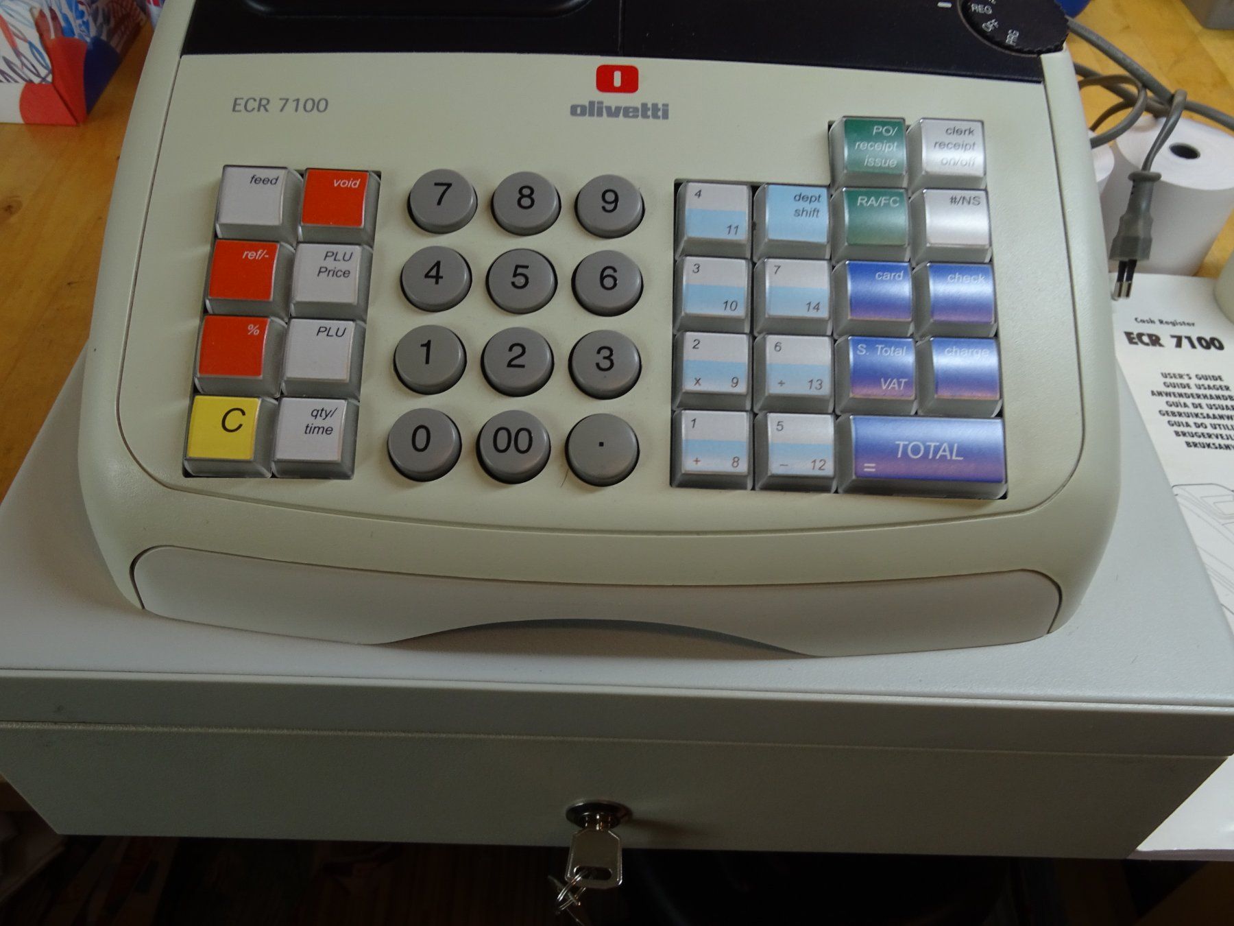 Olivetti Registratore di cassa: Olivetti ECR7100 Registrierkasse – Usato da Wohlen AG venduto da Bricktoys 2