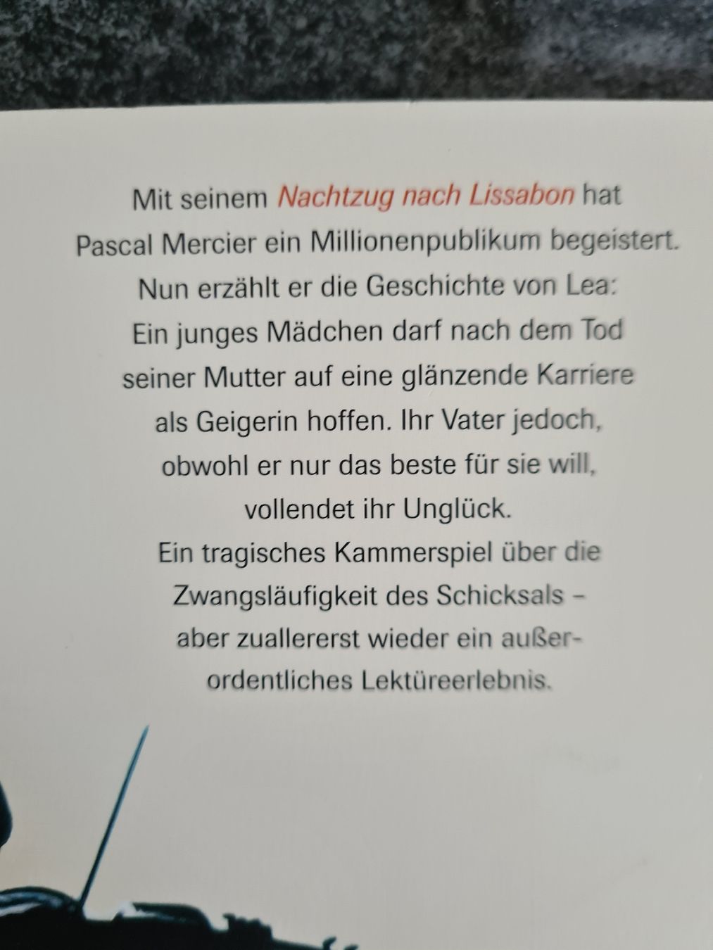 Libri: Lea von Pascal Mercier – Usato da Klosters venduto da Riva123 1