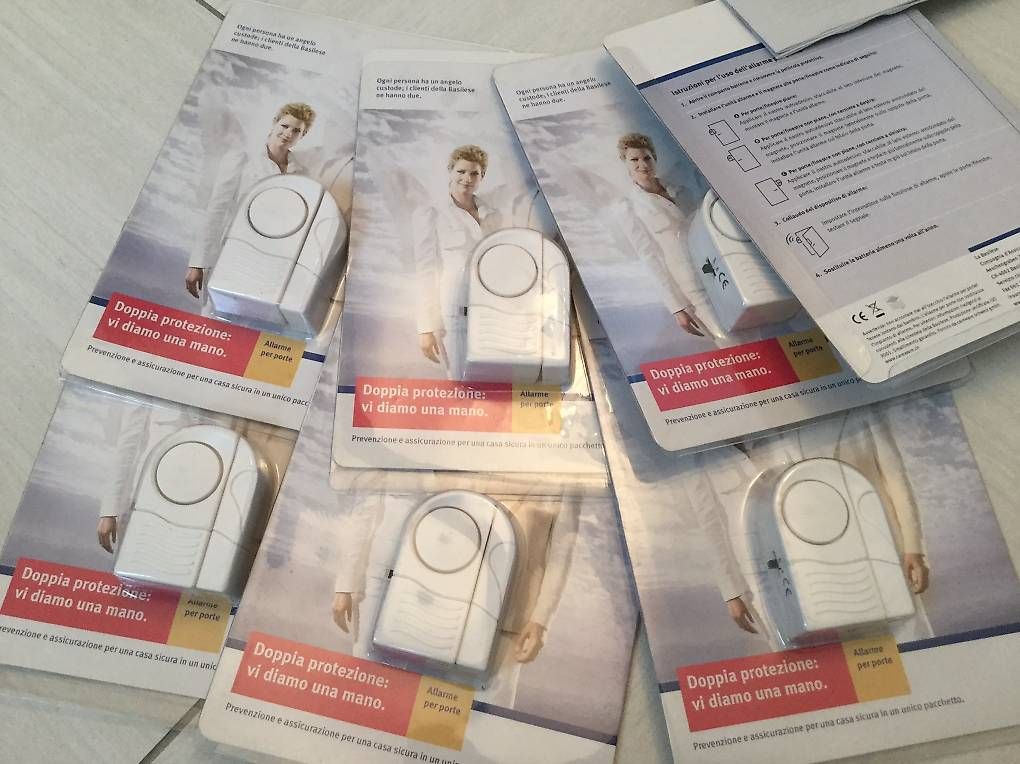 Sistemi d'allarme: 7 Sensori d?allarme per porte e finestre – Usato da Melano venduto da pie_wx5l
