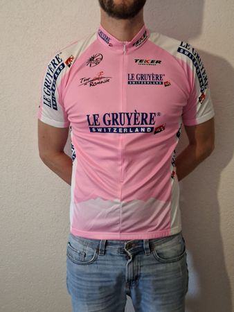 Maillot cyclisme Le Gruyère Teker Rose Taille XL-5-52