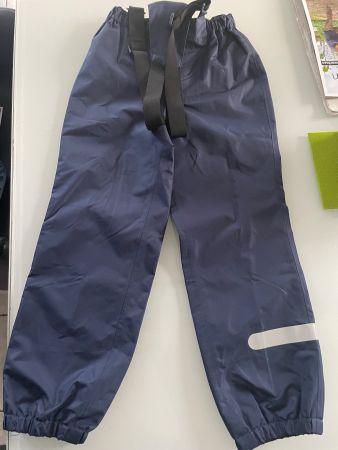 Kinder -Regenhose dunkelblau 122/128 Alive,mit Träger