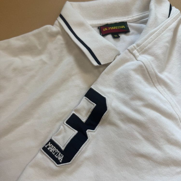 Ralph Lauren Magliette Polo: La Martina Italia classic white poloshirt Polo Ralph Lauren – Usato da Rheinfelden venduto da sourced_limited 3