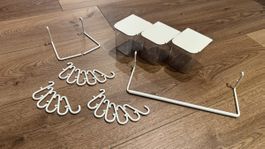 Skadis Set mit 3 Behältern und Haken weiss gebraucht