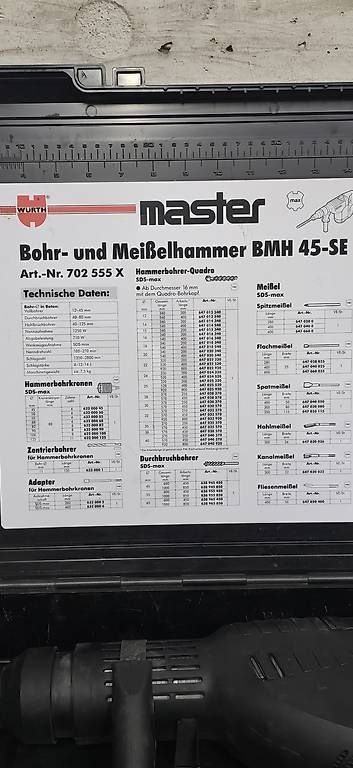 Würth Trapani: Bohrhammer maschine Würth Master – Usato da Weiningen ZH venduto da ped_fbx2 1