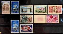 Frankreich 1960er Atomenergie Postgeschichte & Kunst 9W MNH