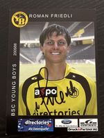 Signierte Karte Roman Friedli YB Fussball 2005/06