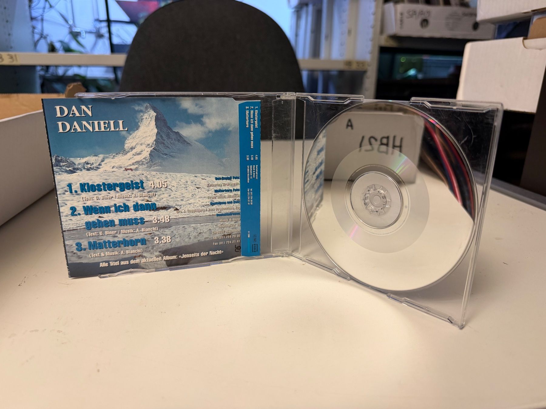 CD: Dan Daniell - Klostergeist - HB21B – Usato da Küsnacht ZH venduto da Jazztilldawn 1