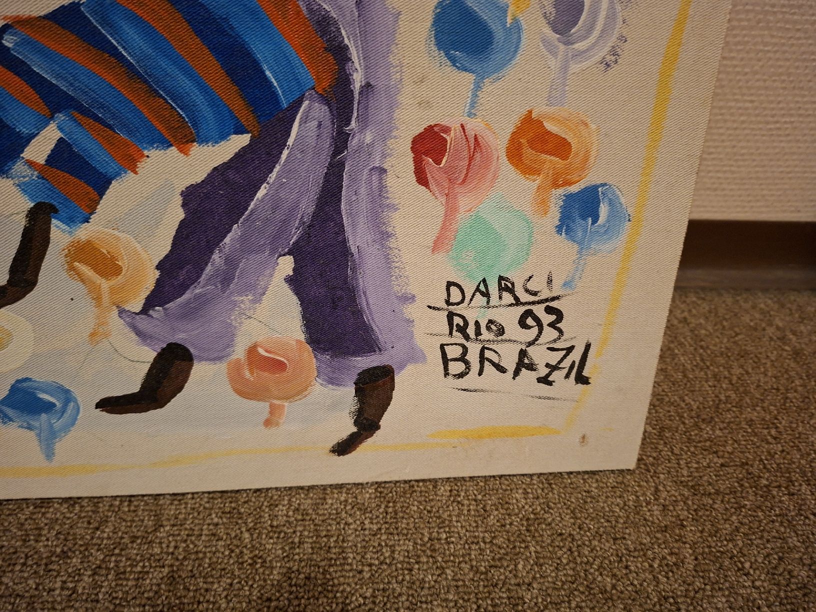 Gemälde: Originales Gemälde von Darci   - Rio 93 Brazil – Neu (gemäss Beschreibung) aus Rorschach von Massnat 1