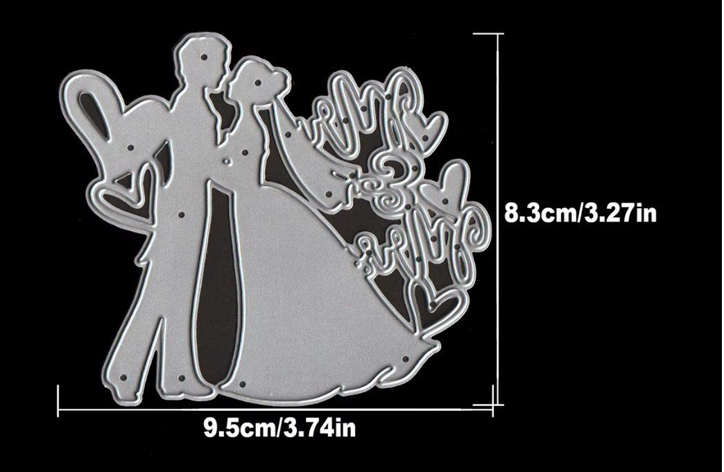 Sciablone: Neue Stanzschablone Hochzeit – Nuovo e nell'imballaggio originale da Effretikon venduto da wenuss 2