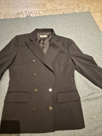 Elegante Damen Blazer Jacke, schokobraun Gr. 38, Italy, Top