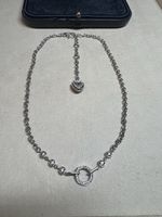 Collier CHANTECLER or blanc 18ct serti de diamants 