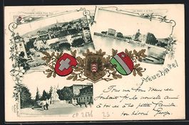 Neuchatel, Promenade noire et Place Pury