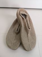 🤩CONFORTINAS GESRICKTE HAUS-SCHUHE MIT GUMMISOHLE BEIGE