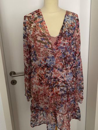 Zebra Kurzkleid mit Unterrock Gr. L