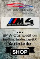 BMW M4 Competitio Emblem Logo Schriftzug Schwarz glänzend