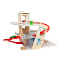 Spielzeug- Parkhaus,  -Holzrampen-