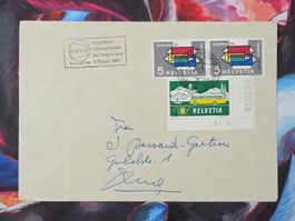 CL33 Enveloppe + Timbre Suisse 1957