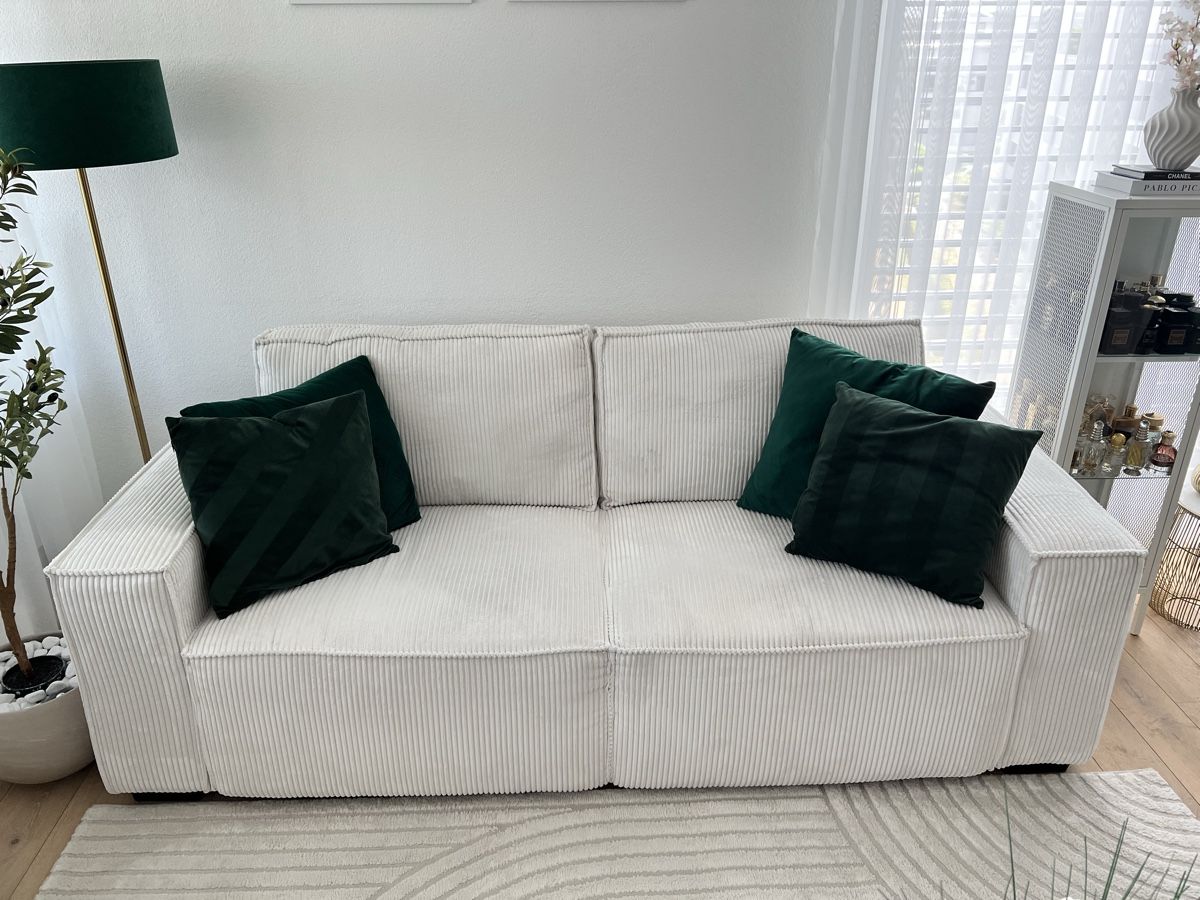 Sofas: Cord Sofa in beige – Neu (gemäss Beschreibung) aus Kreuzlingen von Yavuz94 1