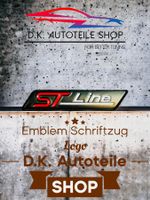 Ford ST Line Emblem Schriftzug Logo aus Metall, Schwarz Neu