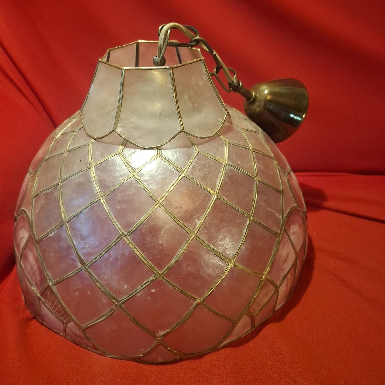 Lampadari & plafoniere: Vintage "Capiz Shell" Deckenlampe – Usato da Nürensdorf venduto da DANG3REUX 6