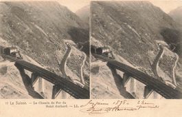 San Gottardo UR Ferrovia del San Gottardo ponte retro bianco