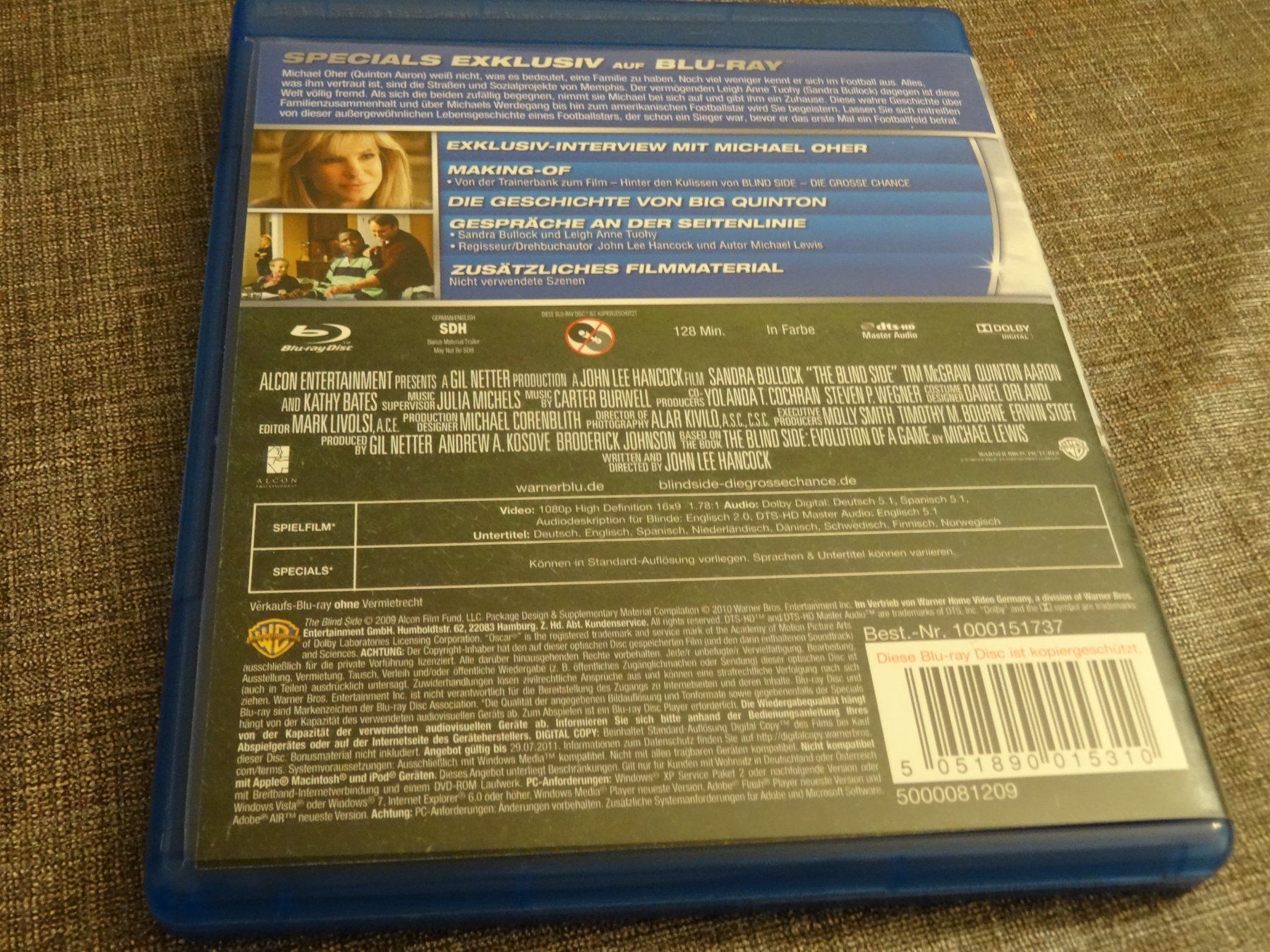 Tutti i DVDs: Blind Side Die grosse Chance BLU-RAY – Usato da Olten venduto da Disc-Verkauf 2