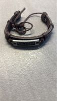 Armband Québec Leder braun mit Schnur verstellbar