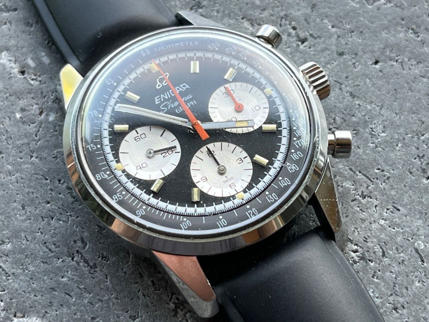 Enicar Orologi: ENICAR SHERPA-GRAPH MK IV 072-02-01 – Usato da Beinwil am See venduto da watchfever 2