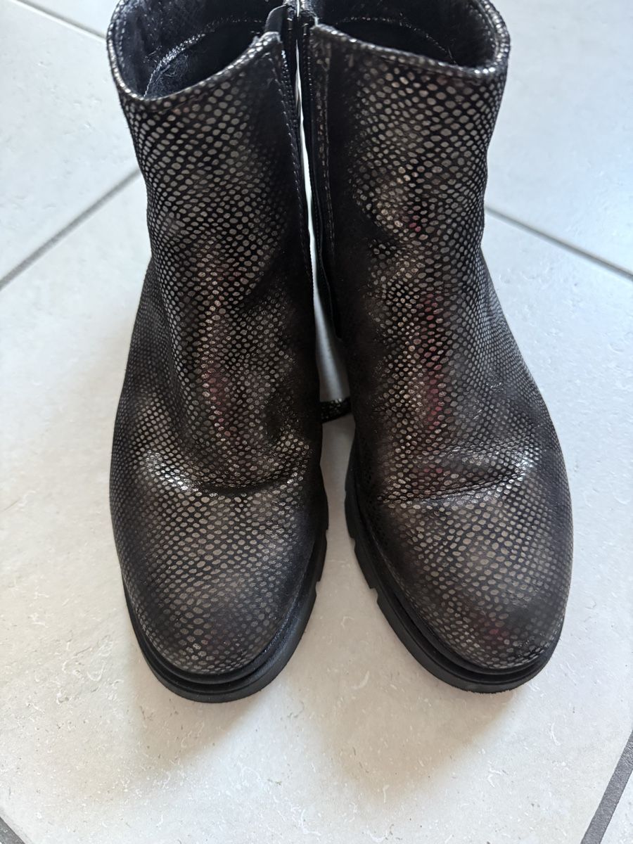 Scarpe da donna: Lederstiefelette Gr. 38 Mjus braun/gold – Usato da Greifensee venduto da Tschappala 3