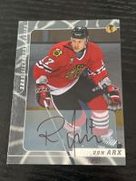Reto Von Arx NHL Original Unterschrift Chicago Blackhawks