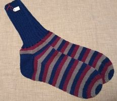 Gestrickte Socken/Wollsocken für Herren, Gr. 44/45