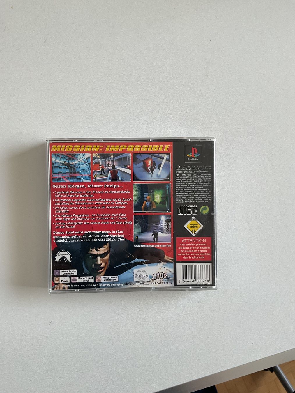 Spiele: Mission Impossible PS1 – Gebraucht aus Au SG von Mar_69jz 1