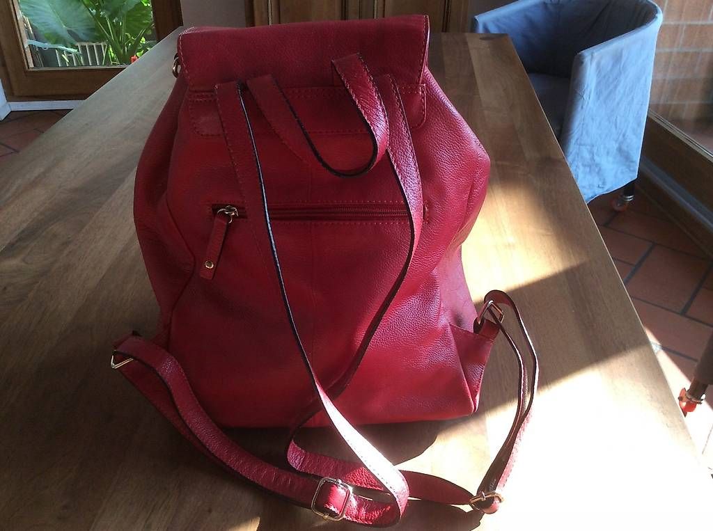 Taschen für Damen: Borsa/Zaino in cuoio rosso Carpisa – Gebraucht aus Gudo von ele_7h2r