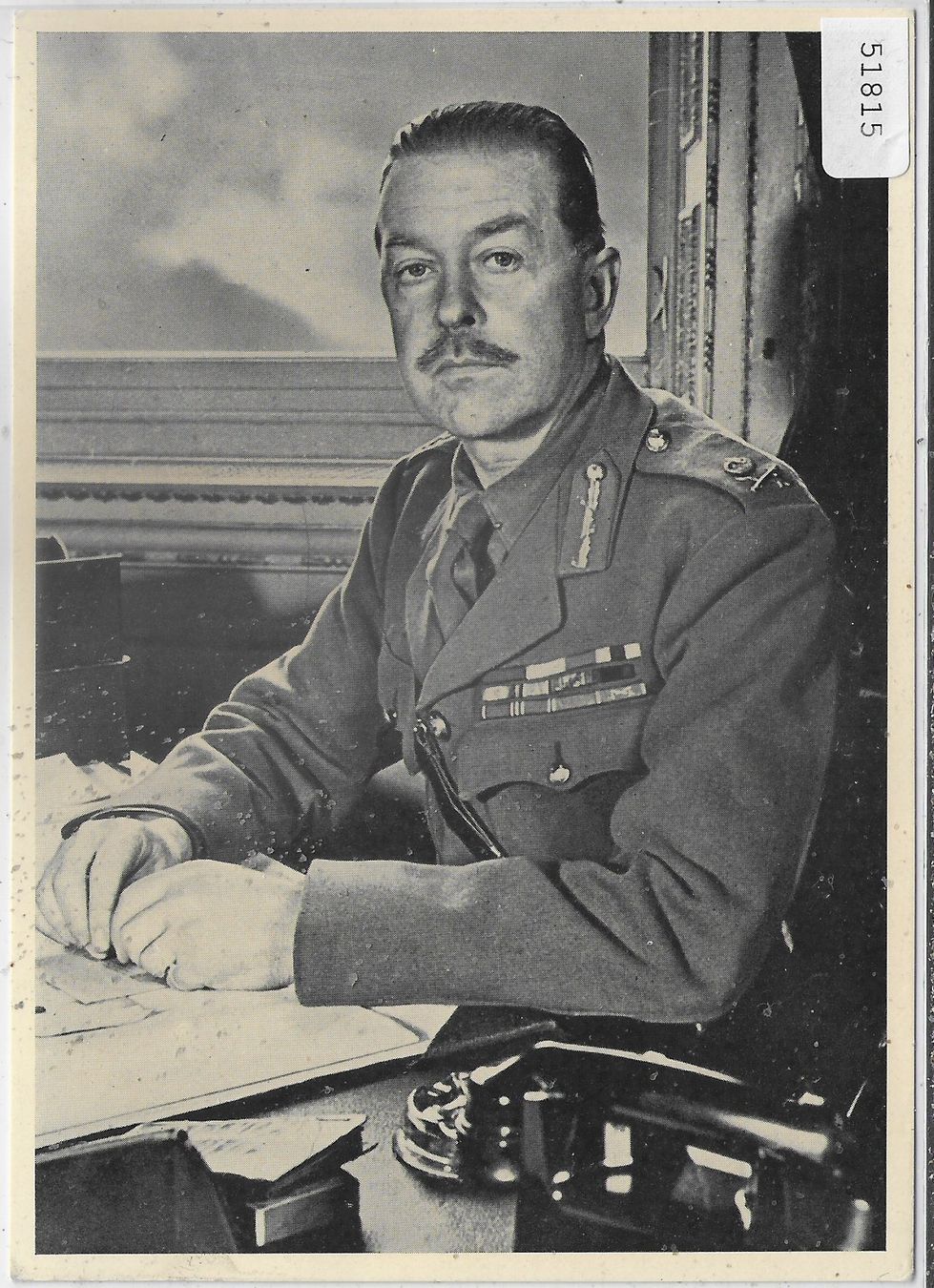 Cartoline postali: Le General Sir Harold Alexander 1940 – Usato da Ettingen venduto da Kartenplanet