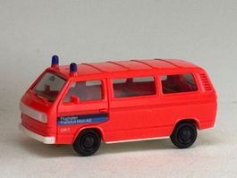 VE1- Herpa VW T3 Bus Feuerwehr Tagesleuchtfarbe