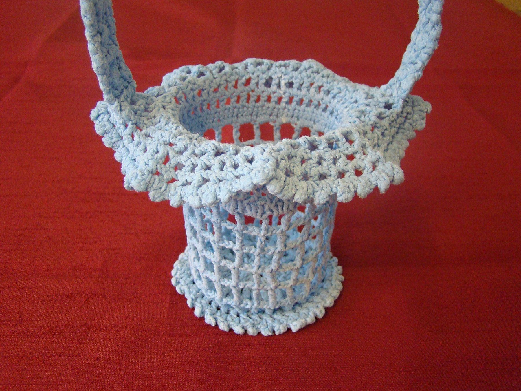 Tutte le decorazioni: gehäkeltes Körbchen / Häkelkörbchen hellblau 27cm – Nuovo (secondo la descrizione) da Malters venduto da burzi 1