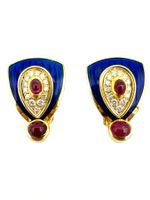 M.GERARD. Boucles d'oreilles vintage or jaune.