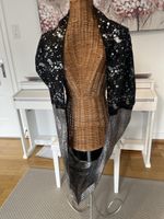 Schal, Stola mit Silbermuster